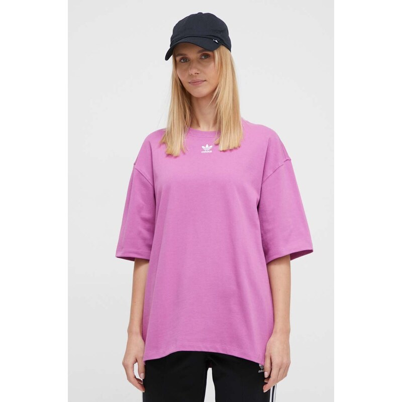 adidas Originals t-shirt in cotone Adicolor Essentials donna colore rosa IR5924