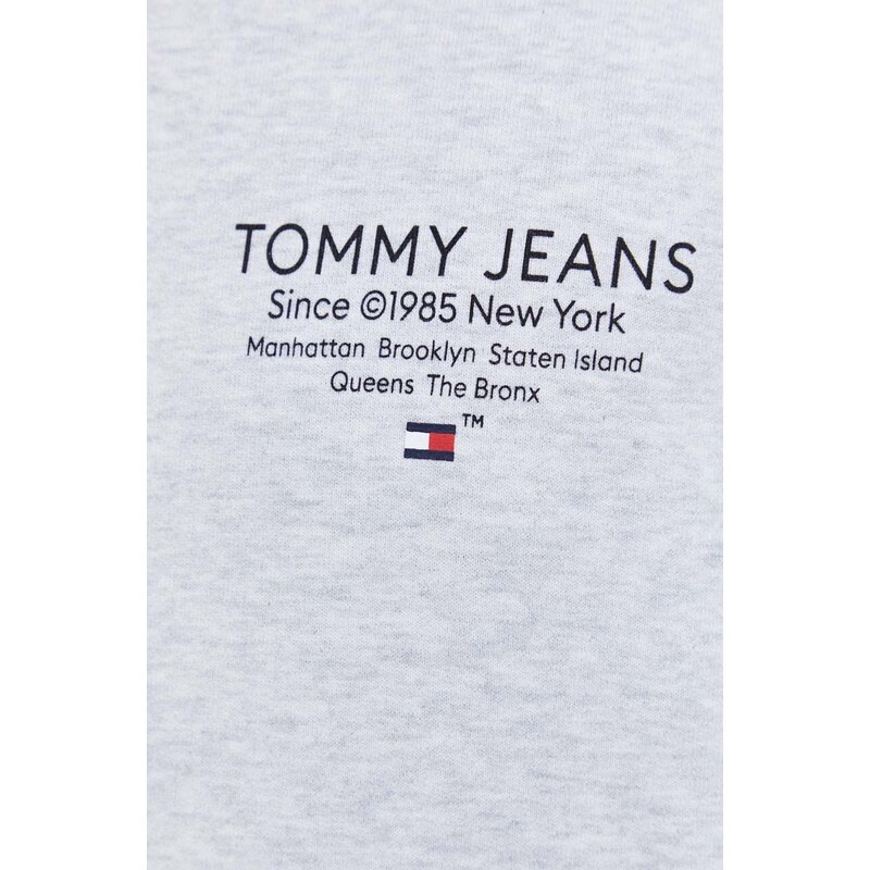 Tommy Jeans felpa in cotone uomo colore beige