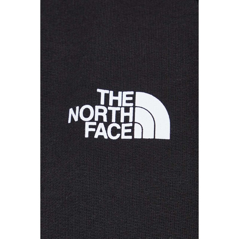 The North Face felpa in cotone uomo colore nero con cappuccio
