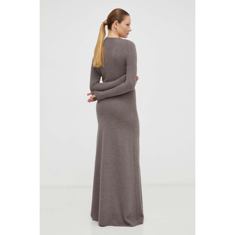 Lovechild vestito in lana colore grigio