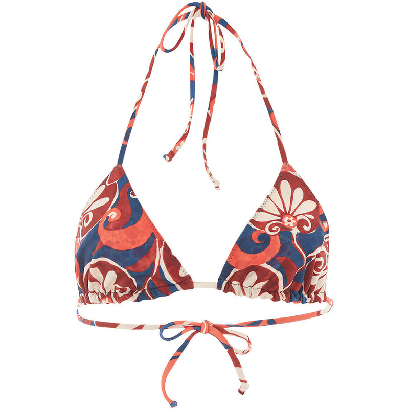 La DoubleJ Swimwear gend - Triangle Bikini Top Moonflower Navy S 80% Polyamide 20% Elastane
