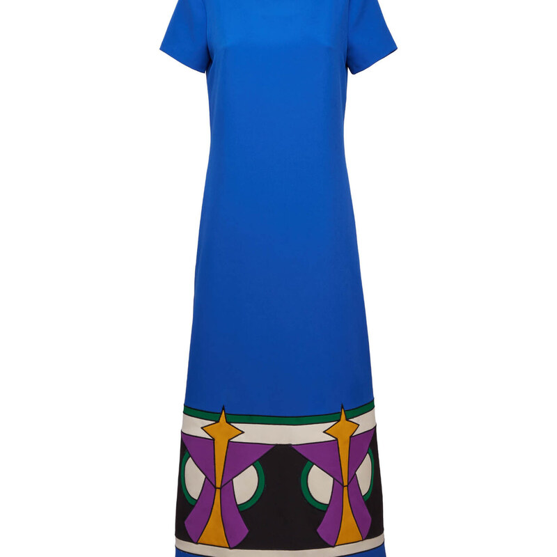 La DoubleJ Dresses gend - Super Swing Dress Blue S 90% Polyester 10% Elastane