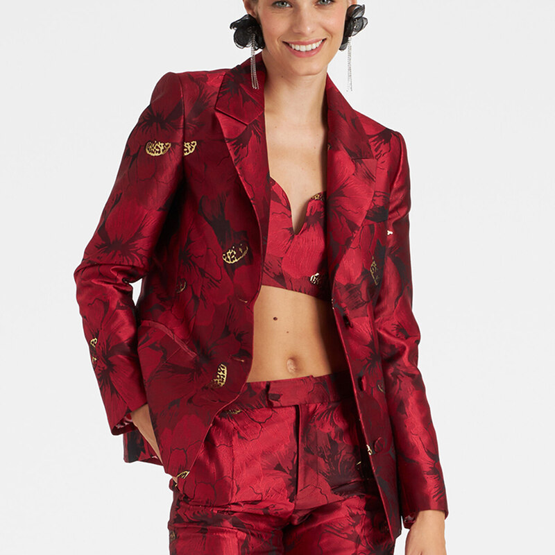 La DoubleJ Outerwear gend - 24/7 Jacket Ruby Red M 45% Polyester 44% Recycled Polyester 11%Metal