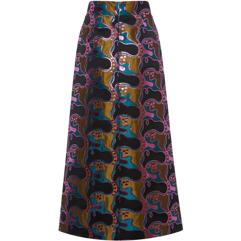 La DoubleJ Skirts gend - Baia Skirt Spritz Blue Petrol L 54% Polyester 37% Recycled Polyester 9%Metal