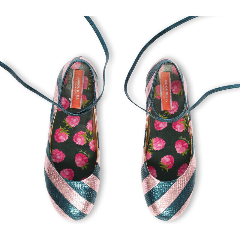 La DoubleJ Shoes gend - Ballerina Flats Acquamarine 36 83%Polyurethane 12%Polyester 5%Viscose