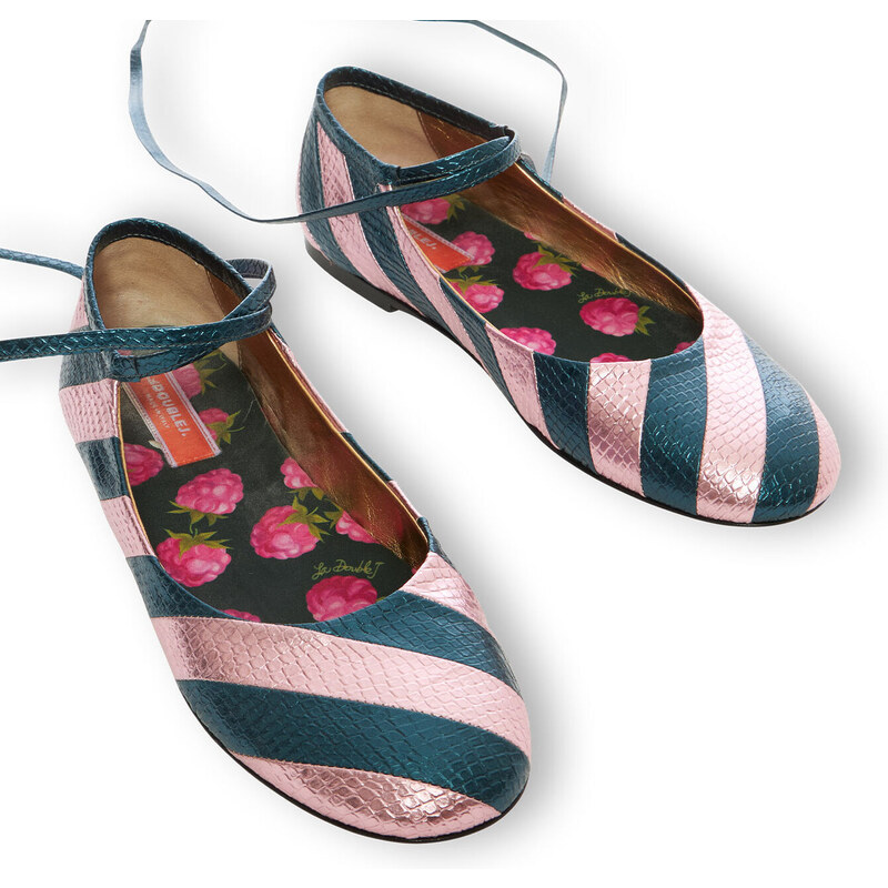 La DoubleJ Shoes gend - Ballerina Flats Acquamarine 36 83%Polyurethane 12%Polyester 5%Viscose