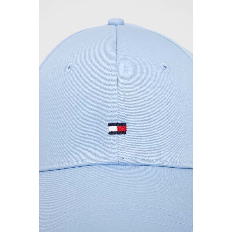 Tommy Hilfiger berretto da baseball in cotone colore blu con applicazione