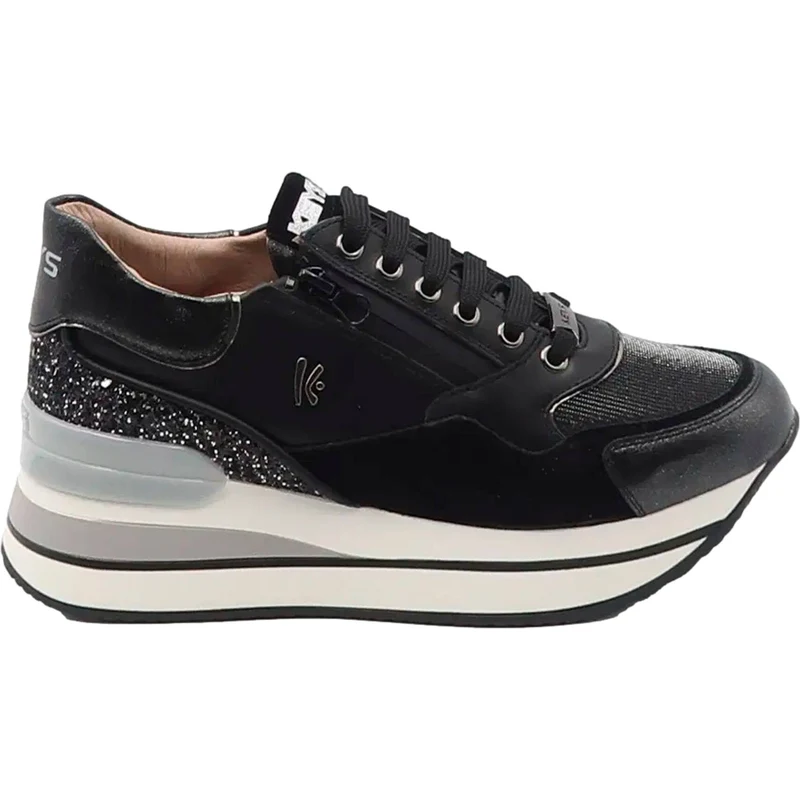 Scarpe da ginnastica argento da donna
