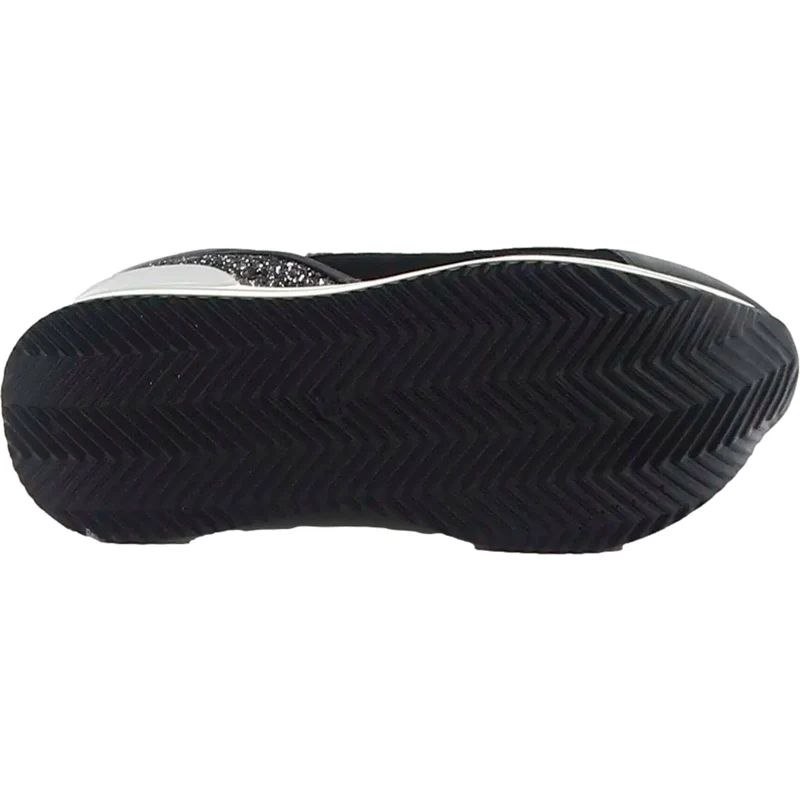 Scarpe Da Donna Sneaker Stringate In Tela Nera – Palestra E Tempo Libero, Taglie 36-42