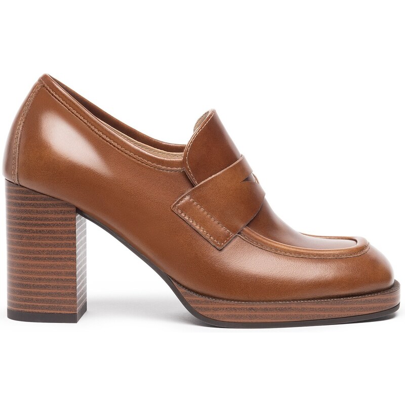 Mocassin à Talon Pour Femme Nero Giardini - Modèle I308190D/400, Noir, Tailles 34 à 41