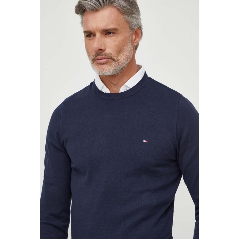 Tommy Hilfiger maglione in cotone colore blu navy