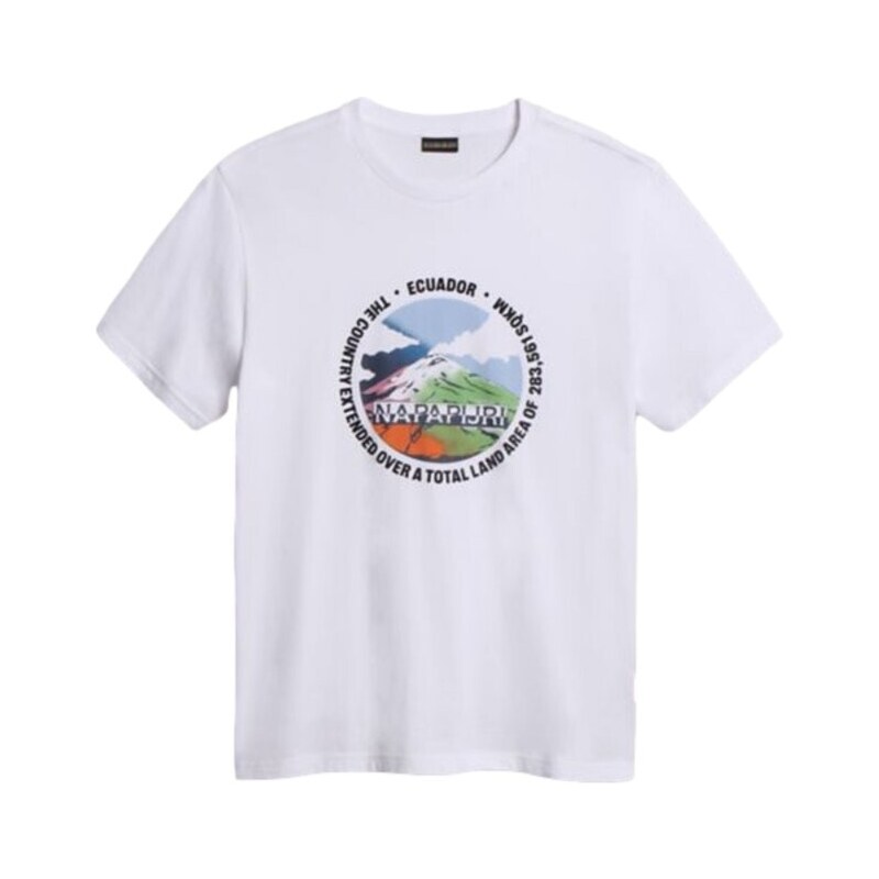 T-shirt Uomo Napapijri L (52) - Serengeti Gialla - Cotone Classico