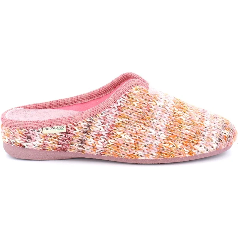 GRUNLAND Ciabatta Donna In Vera Lana Color Grigio CE0865 - Cortesi Calzature - 4