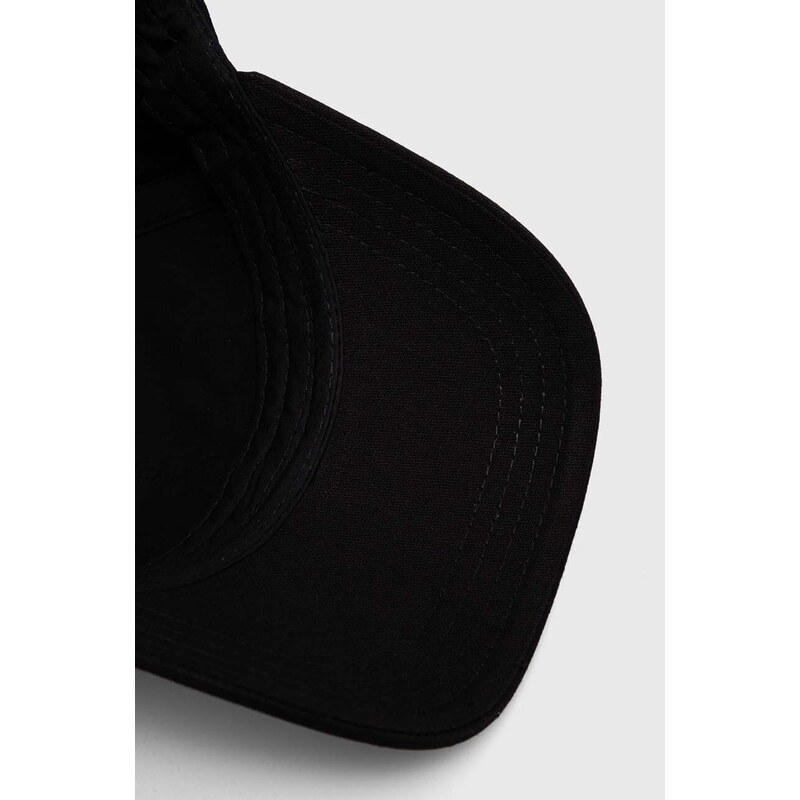 BOSS berretto da baseball in cotone colore nero con applicazione