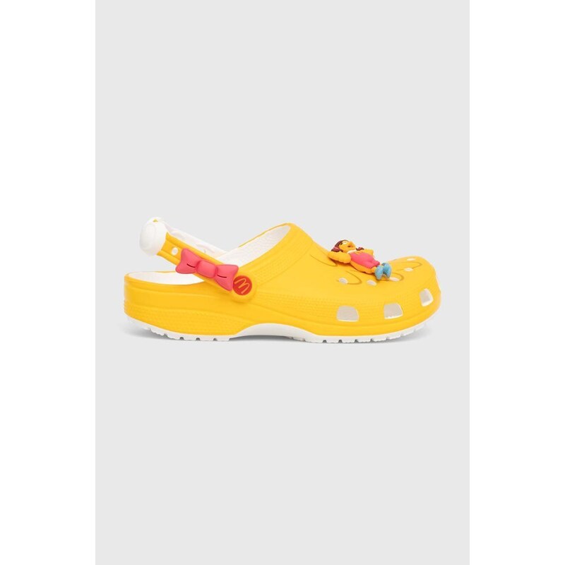 Crocs ciabatte slide Crocs x McDonald’s Bridie Clog colore giallo 208696.YELL