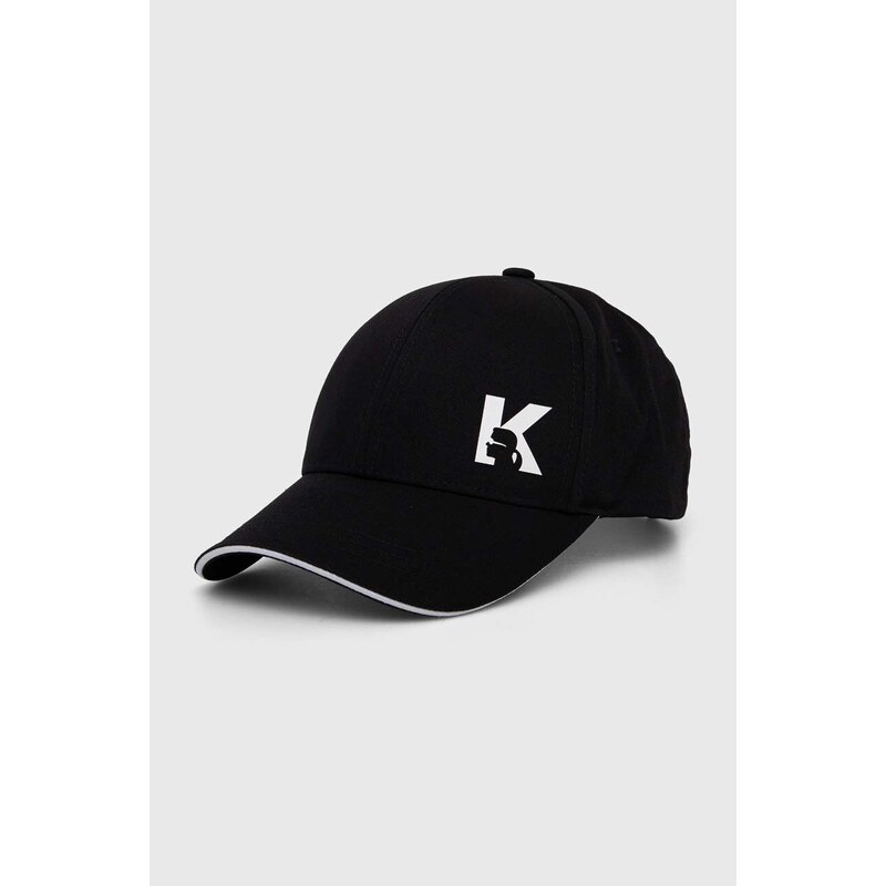 Karl Lagerfeld berretto da baseball colore nero
