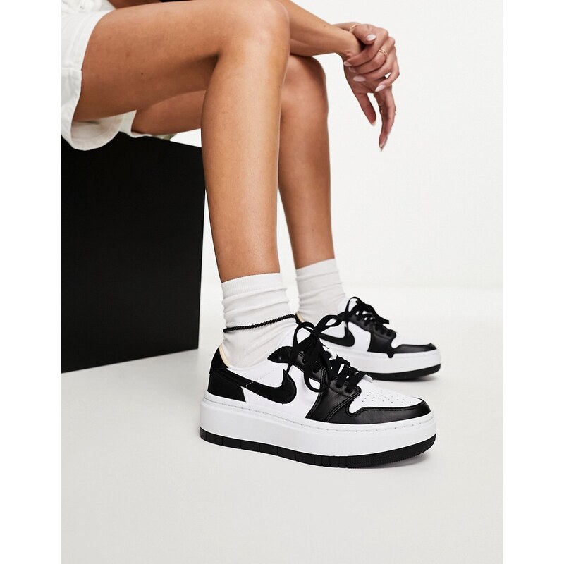 Air Jordan 1 - Elevate - Sneakers basse nere e bianche-Nero