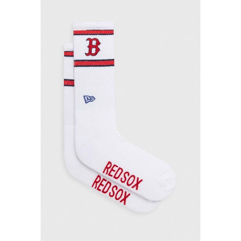 New Era calzini uomo colore bianco BOSTON RED SOX