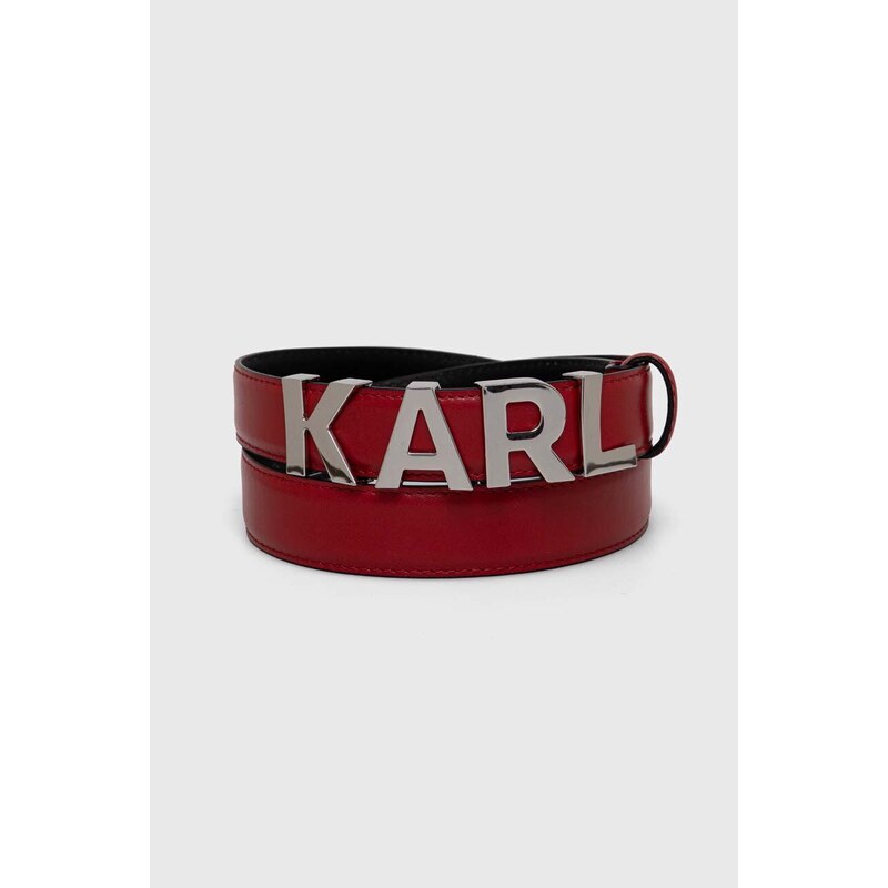 Karl Lagerfeld cintura in pelle donna colore rosso