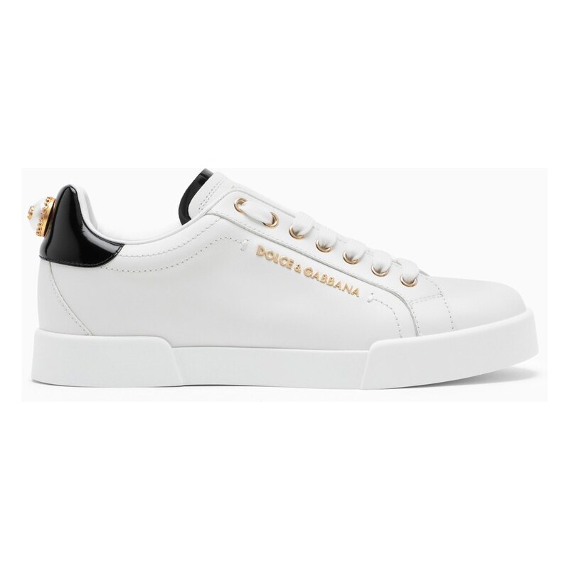 Dolce&Gabbana Sneaker bassa bianca e oro