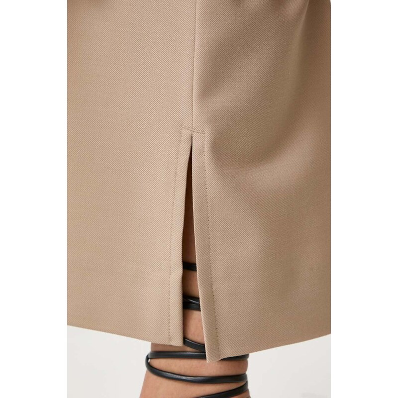 Ivy Oak pantaloni in misto lana colore beige