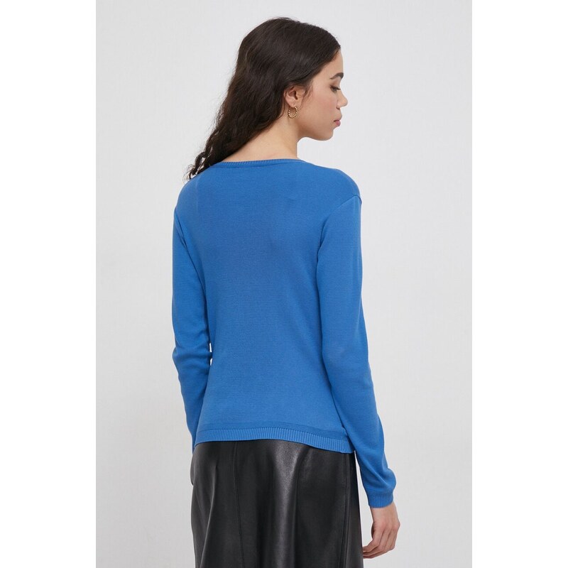 United Colors of Benetton maglione in cotone colore blu