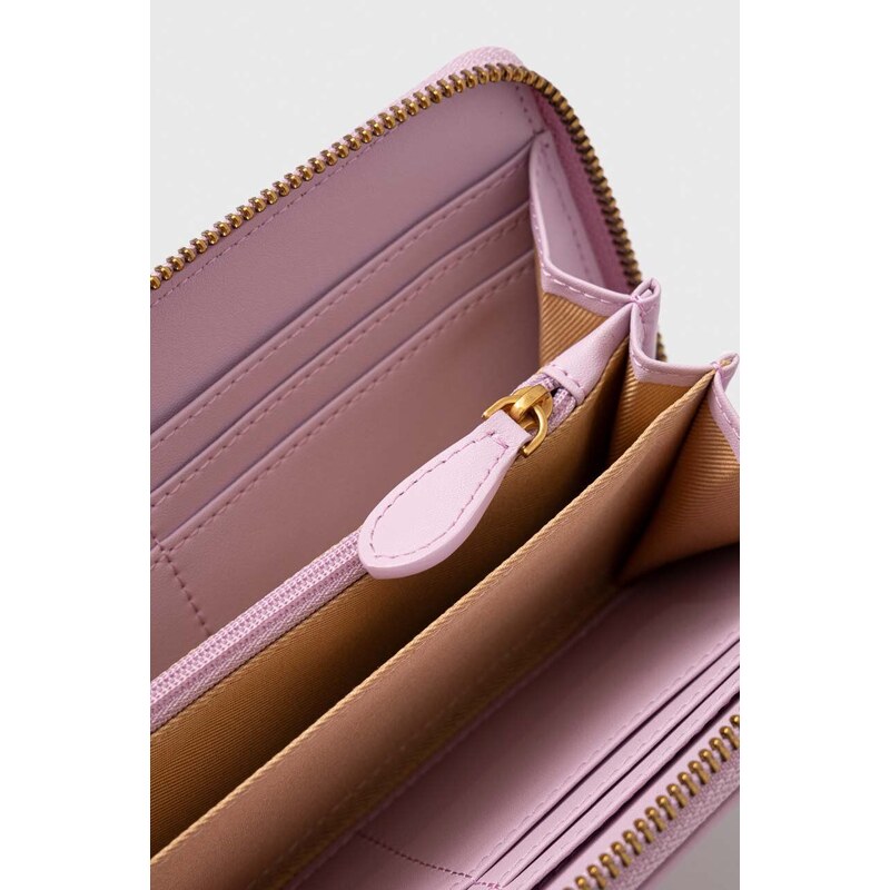 Pinko portafoglio in pelle donna colore violetto 100250 A0F1