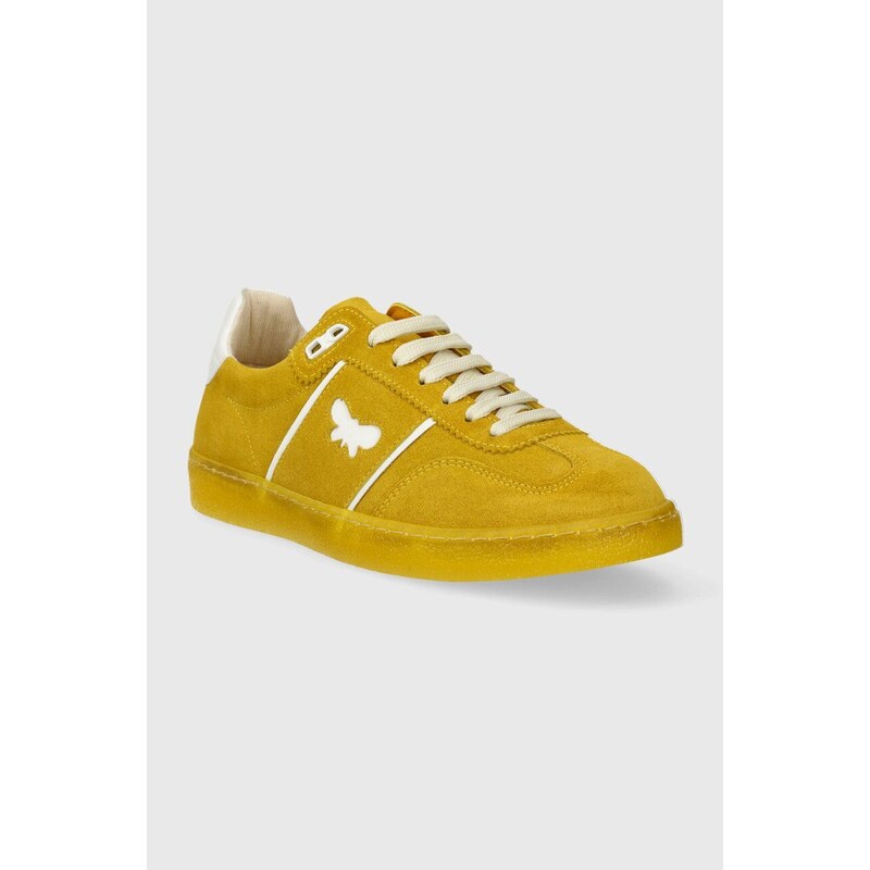 Weekend Max Mara sneakers in camoscio Pacocolor colore giallo 2415761094600