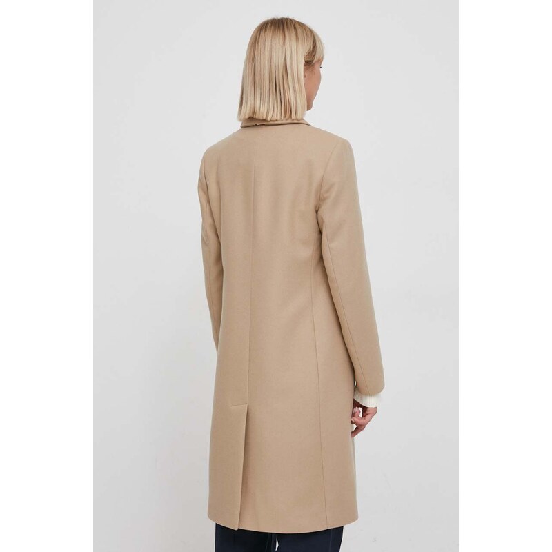 Tommy Hilfiger cappotto in lana colore beige