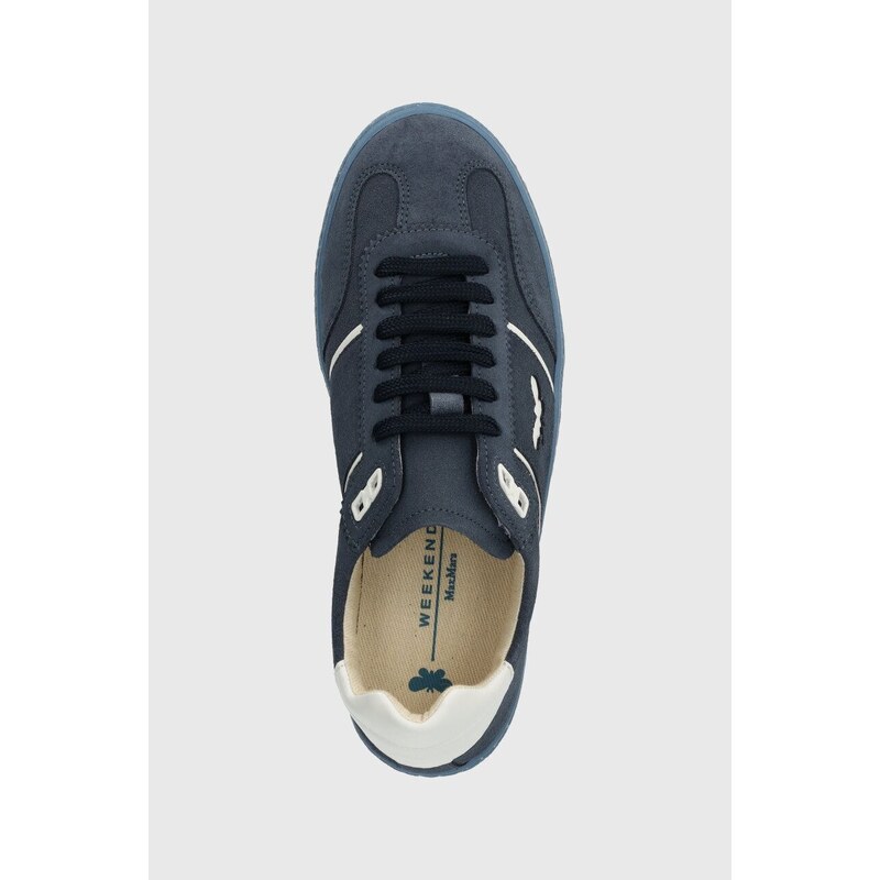 Weekend Max Mara sneakers in camoscio Pacocolor colore blu 2415761094600