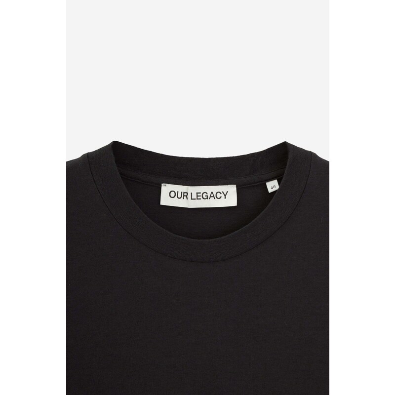 Our Legacy T-Shirt HOVER in cotone nero