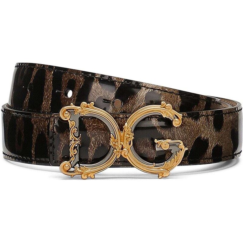 Dolce & Gabbana Cintura leopardata con fibbia
