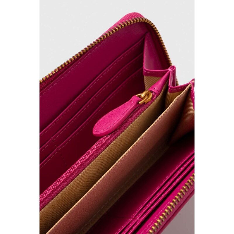 Pinko portafoglio in pelle donna colore rosa 100250 A0F1