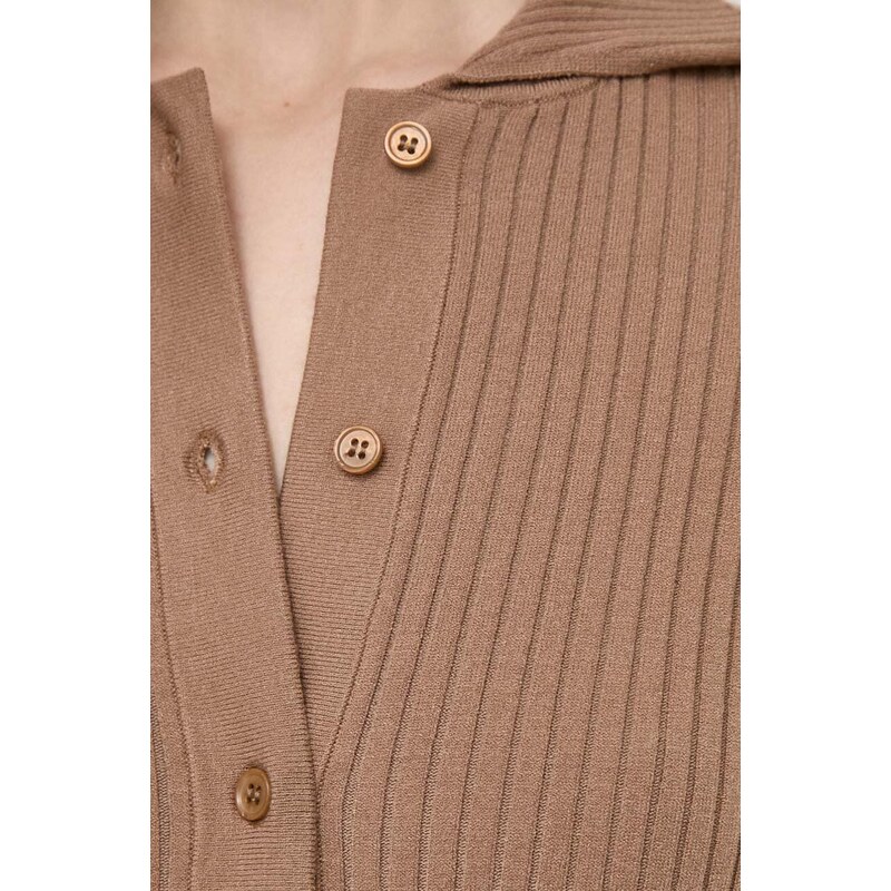 Weekend Max Mara cardigan donna colore marrone 