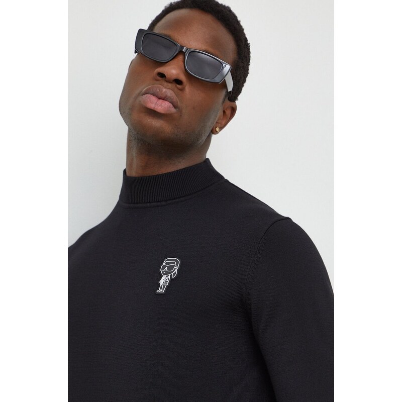 Karl Lagerfeld maglione uomo colore nero