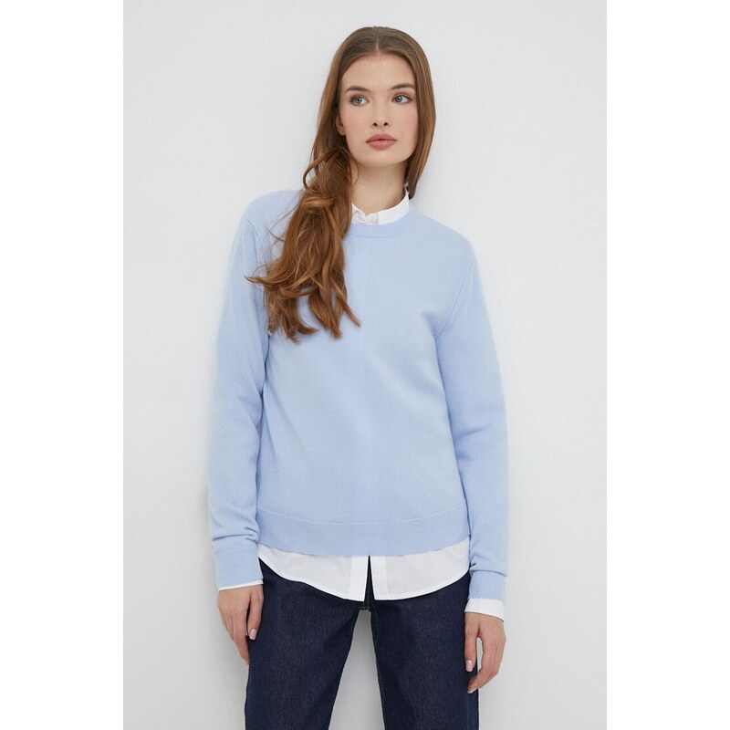 United Colors of Benetton maglione in lana donna colore blu