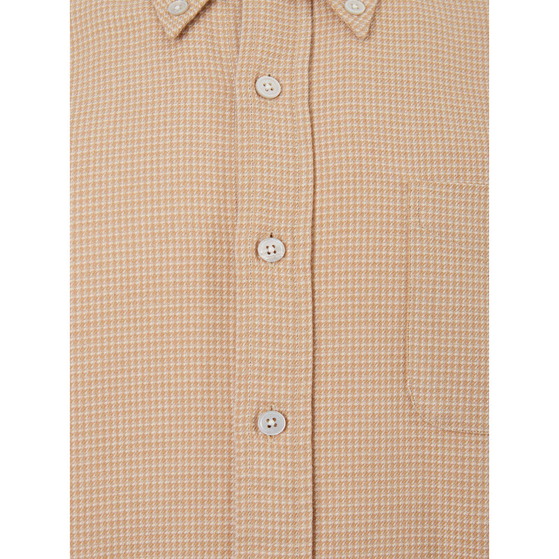 Camicia 'Knitted' micro Print Tom Ford 39 Beige 2000000005034