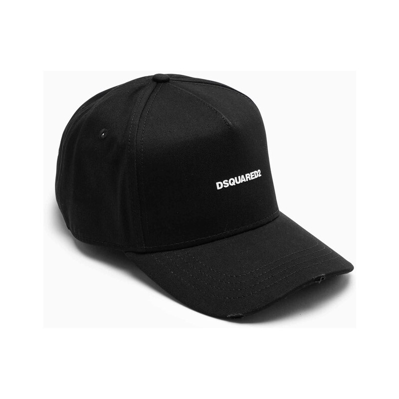 Dsquared2 Cappello con visiera nero e bianco