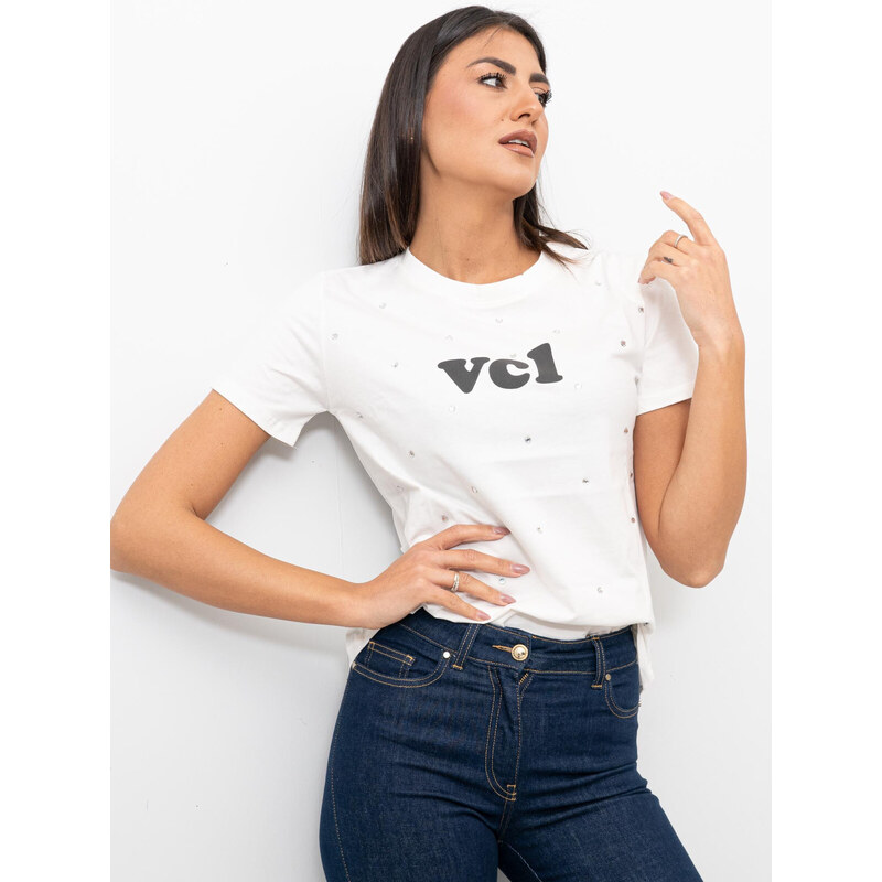 T Shirt Maglie Vicolo Natale Shirt Bianca T Shirt Donna Vicolo