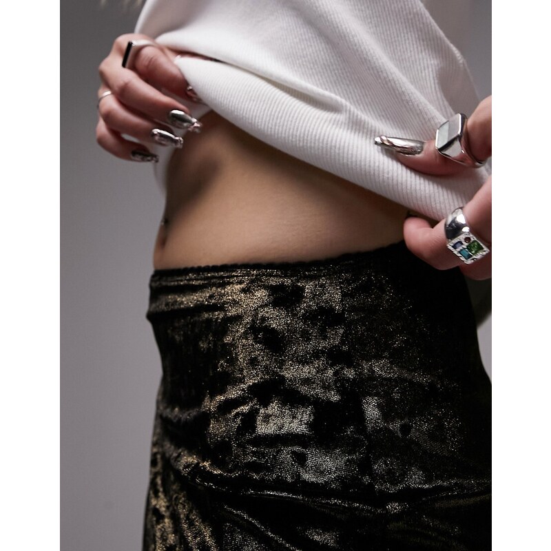 Fascia Cummerbund In Velluto Riccio Oro King & Priory - Per Abito Da Cerimonia, Taglia Unica - Foto 5