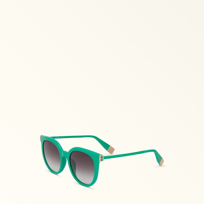 Furla Sunglasses Sfu625 Occhiali Da Sole Jolly Green Verde Acetato Donna