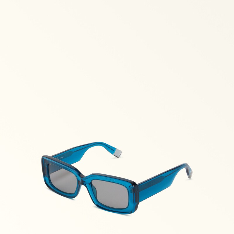 Furla Sunglasses Sfu630 Occhiali Da Sole Ottanio Blu Acetato Donna