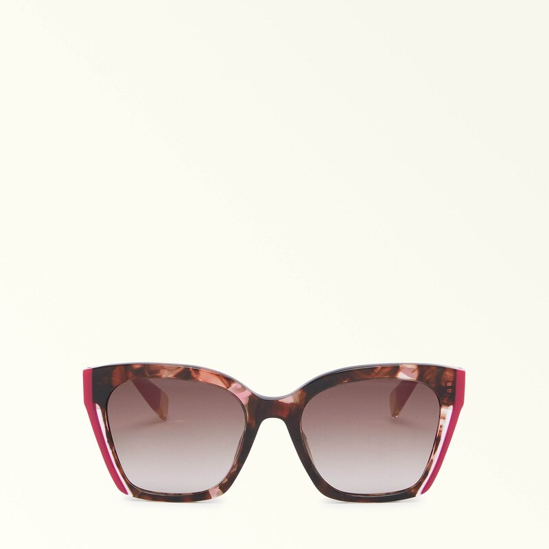 Furla Sunglasses Occhiali Da Sole Pink Havana Rosa Acetato Donna