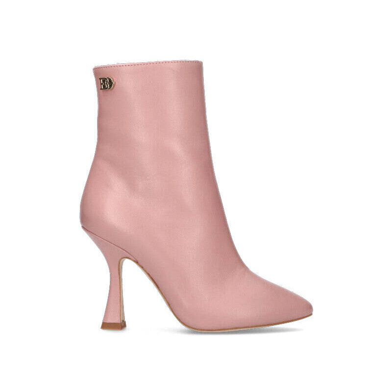 Blauer Tronchetto Donna In Pelle Nero - F2enda01 Lea Blk, Tacco 7,5cm Plateau 2,5cm