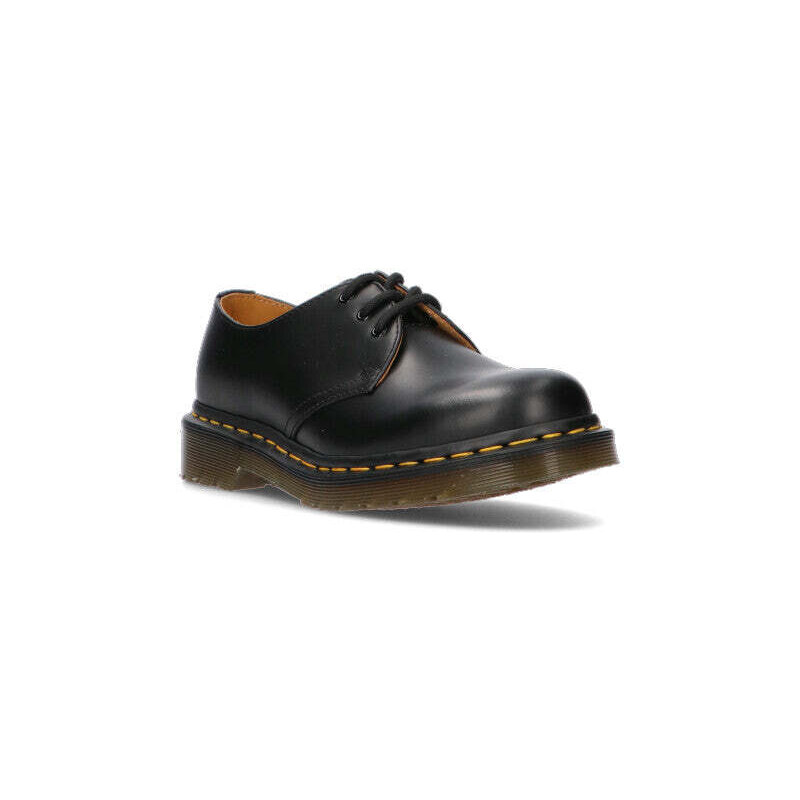 DR. MARTENS Strignata donna nera in pelle STRINGATA
