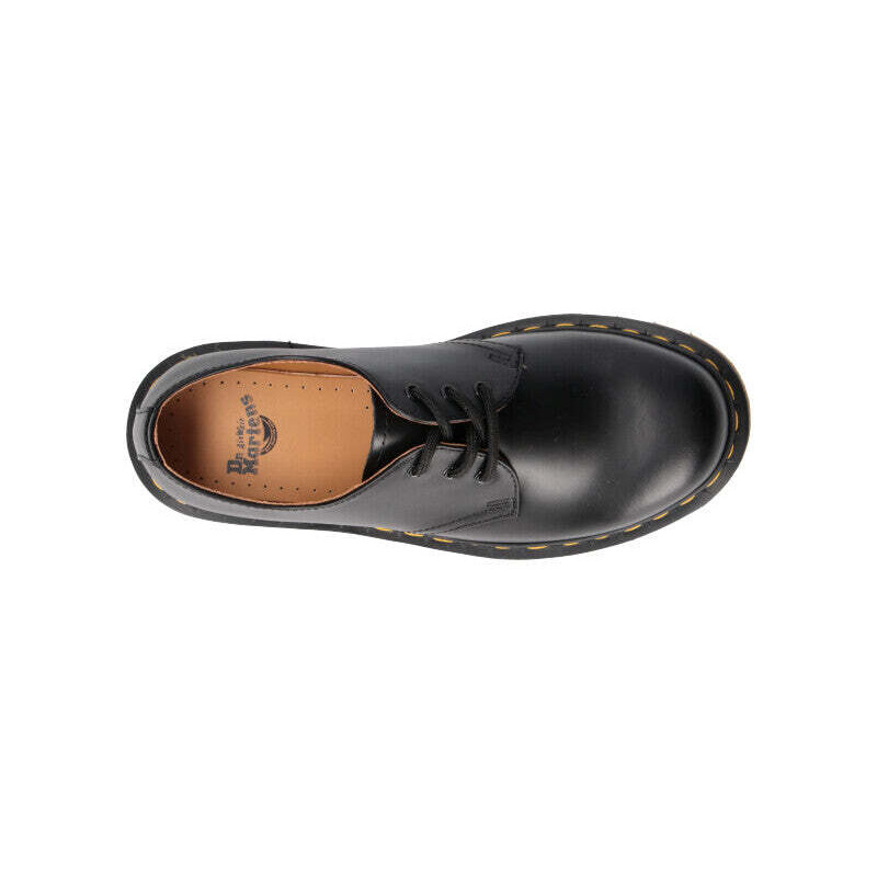 DR. MARTENS Strignata donna nera in pelle STRINGATA
