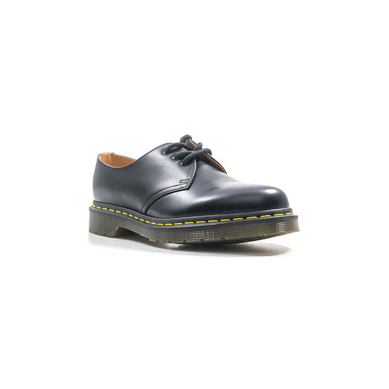 DR. MARTENS Strignata donna nera in pelle STRINGATA