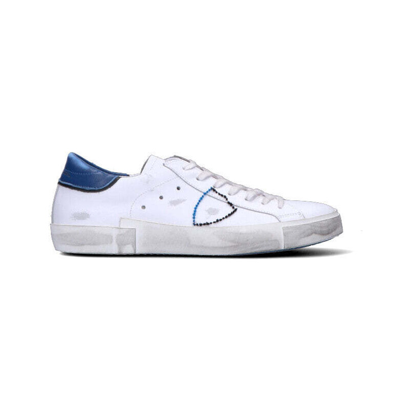 PHILIPPE MODEL Sneaker donna bianca/blu in pelle SNEAKERS