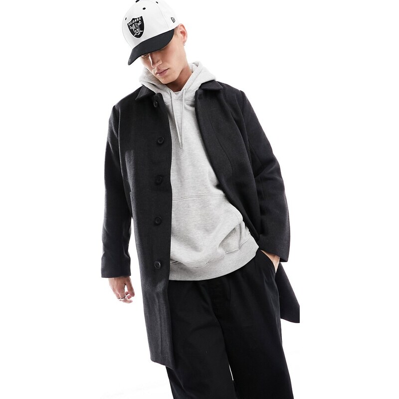 Hollister - Fashion - Cappotto in lana grigio antracite