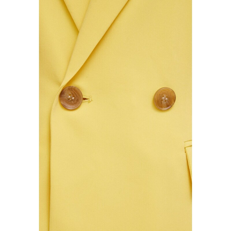 Sisley giacca colore giallo